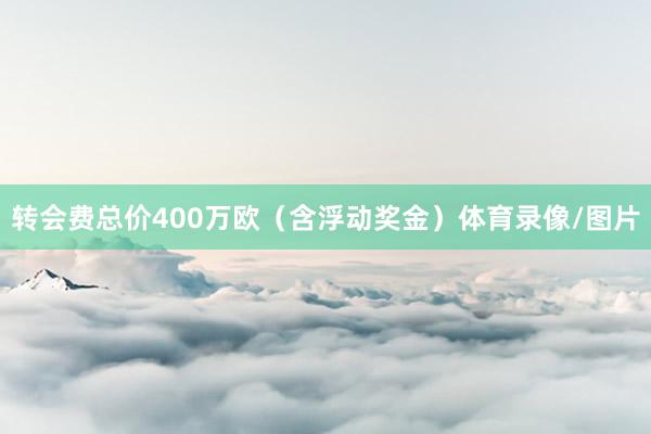 转会费总价400万欧（含浮动奖金）体育录像/图片