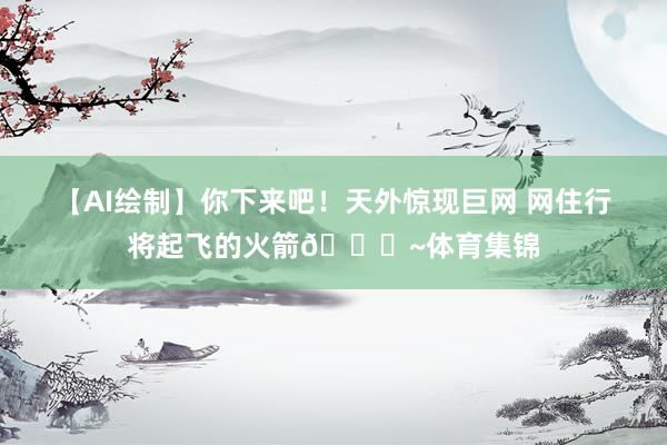 【AI绘制】你下来吧！天外惊现巨网 网住行将起飞的火箭🚀~体育集锦