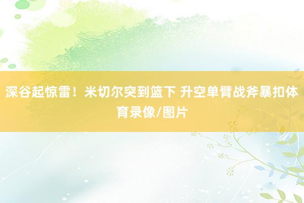 深谷起惊雷！米切尔突到篮下 升空单臂战斧暴扣体育录像/图片