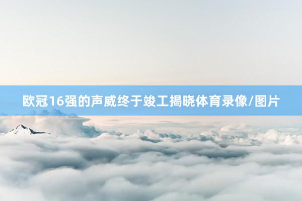 欧冠16强的声威终于竣工揭晓体育录像/图片