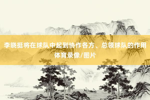 李晓挺将在球队中起到协作各方、总领球队的作用体育录像/图片