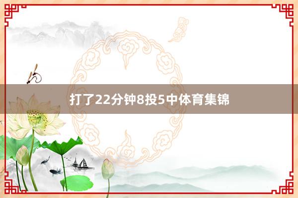 打了22分钟8投5中体育集锦