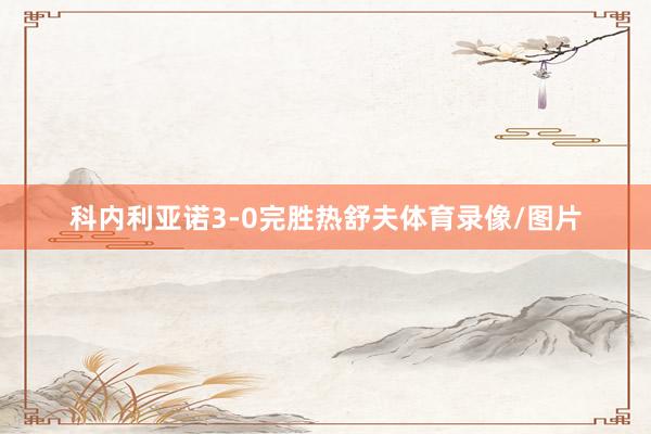 科内利亚诺3-0完胜热舒夫体育录像/图片