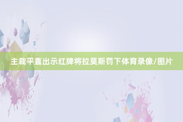 主裁平直出示红牌将拉莫斯罚下体育录像/图片