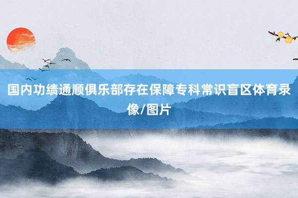 国内功绩通顺俱乐部存在保障专科常识盲区体育录像/图片