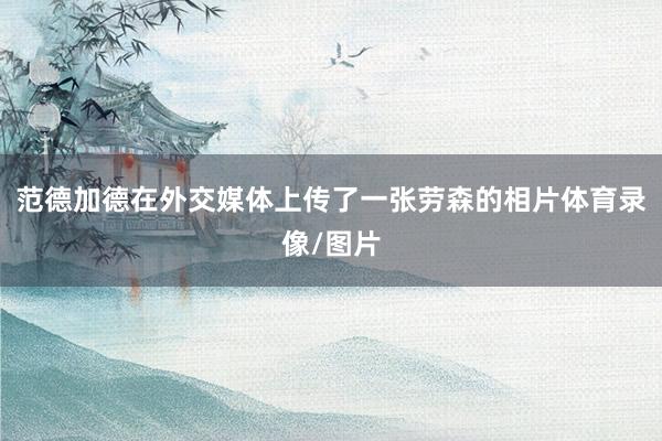 范德加德在外交媒体上传了一张劳森的相片体育录像/图片