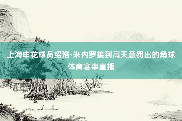 上海申花球员绍洛·米内罗接到高天意罚出的角球体育赛事直播
