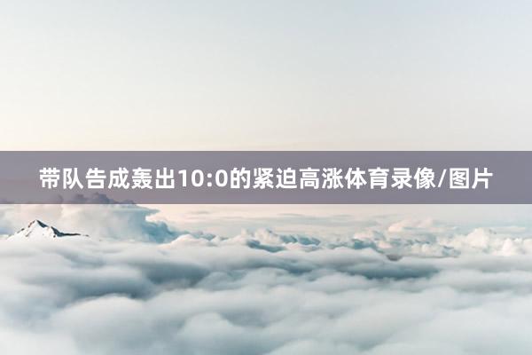 带队告成轰出10:0的紧迫高涨体育录像/图片