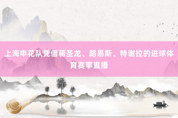 上海申花队凭借蒋圣龙、路易斯、特谢拉的进球体育赛事直播
