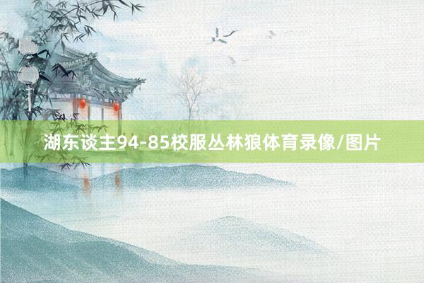 湖东谈主94-85校服丛林狼体育录像/图片