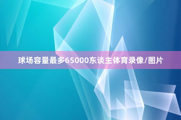 球场容量最多65000东谈主体育录像/图片