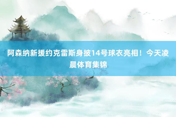 阿森纳新援约克雷斯身披14号球衣亮相！今天凌晨体育集锦