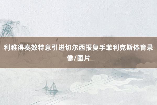 利雅得奏效特意引进切尔西报复手菲利克斯体育录像/图片
