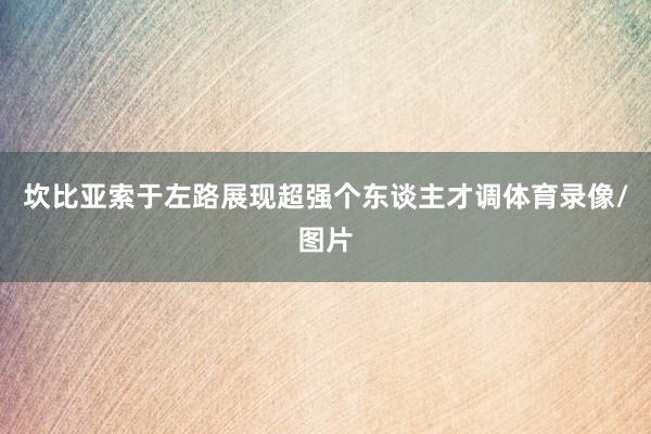 坎比亚索于左路展现超强个东谈主才调体育录像/图片