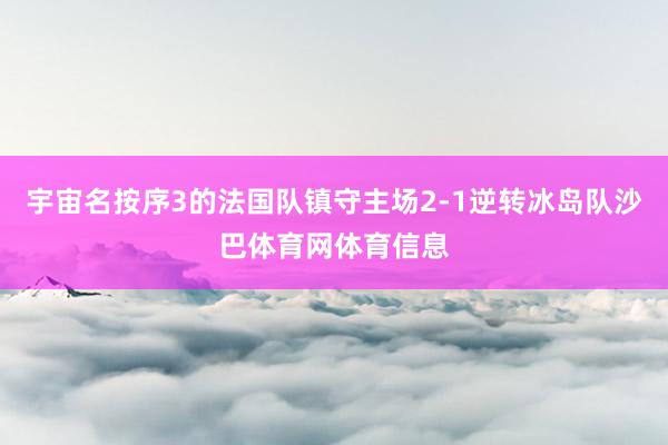 宇宙名按序3的法国队镇守主场2-1逆转冰岛队沙巴体育网体育信息