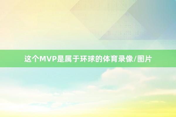 这个MVP是属于环球的体育录像/图片