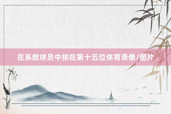 在系数球员中排在第十五位体育录像/图片