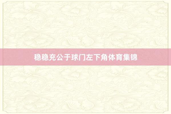 稳稳充公于球门左下角体育集锦
