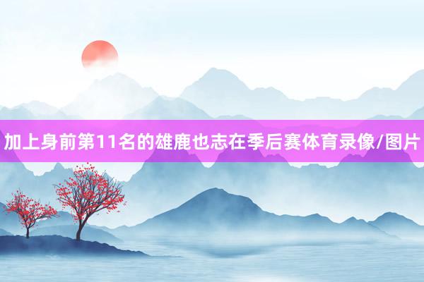 加上身前第11名的雄鹿也志在季后赛体育录像/图片
