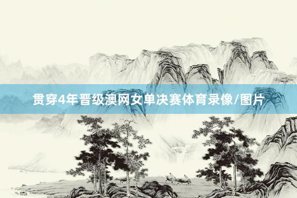 贯穿4年晋级澳网女单决赛体育录像/图片