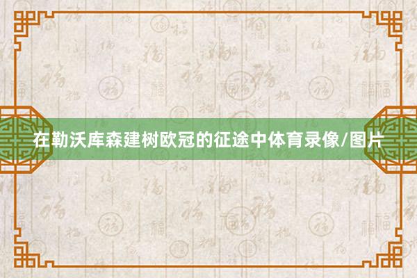 在勒沃库森建树欧冠的征途中体育录像/图片