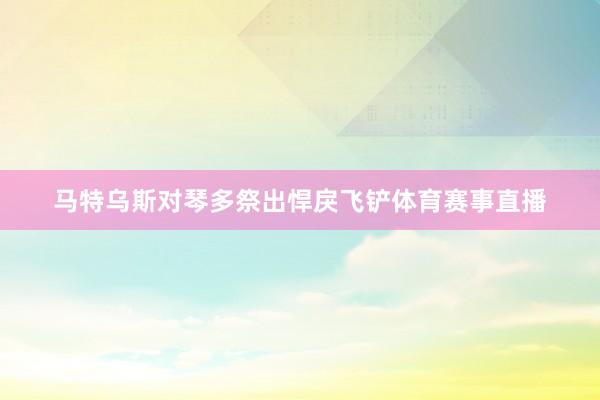 马特乌斯对琴多祭出悍戾飞铲体育赛事直播