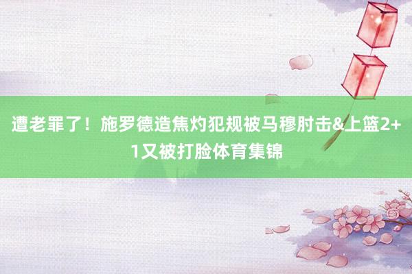 遭老罪了！施罗德造焦灼犯规被马穆肘击&上篮2+1又被打脸体育集锦